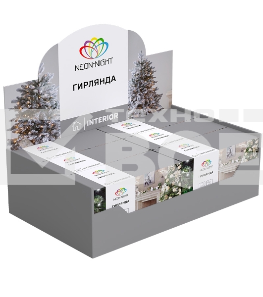 Гирлянда «Твинкл-Лайт» 15 м, прозрачный ПВХ, 120 LED, белое свечение NEON-NIGHT