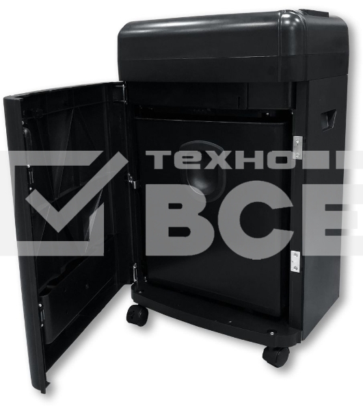 Шредер Office Kit S180 (0,8х1) черный (секр.P-7)/фрагменты/5лист./32лтр./пл.карты/CD