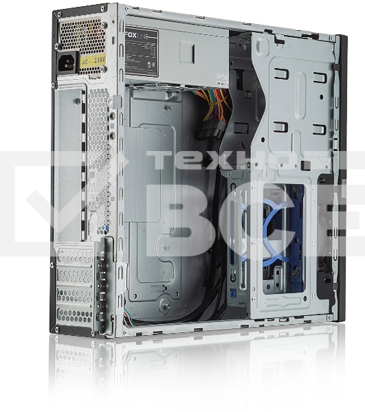 Компьютерный корпус Foxline FL-211-TFX300S с блоком питания 300Вт, mATX case, black, w/PSU TFX 300W, w/2xUSB2.0+2xUSB3.0, w/pwr cord, w/ 8cm FAN