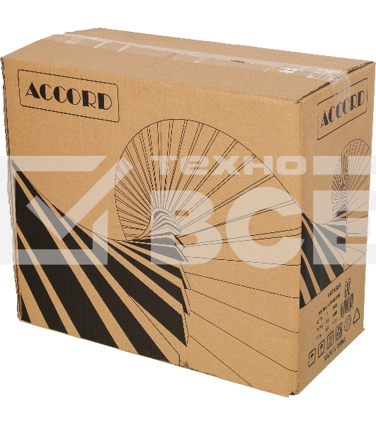 Компьютерный корпус Accord ACC-CL292B черный без БП ATX 1x120mm 2xUSB2.0 1xUSB3.0 audio