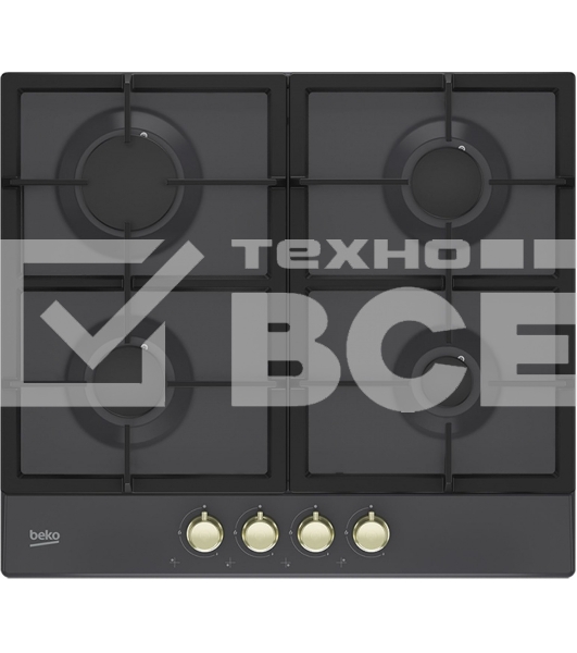 Встраиваемая газовая варочная поверхность Beko HIAG 64225 SAR, Антрацит