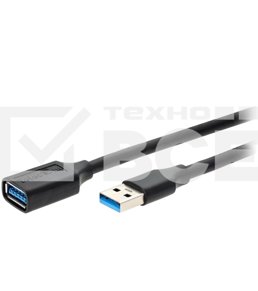Кабель удлинительный USB3.0 Am-Af 1.8m Telecom черный (TUS708-1.8M)