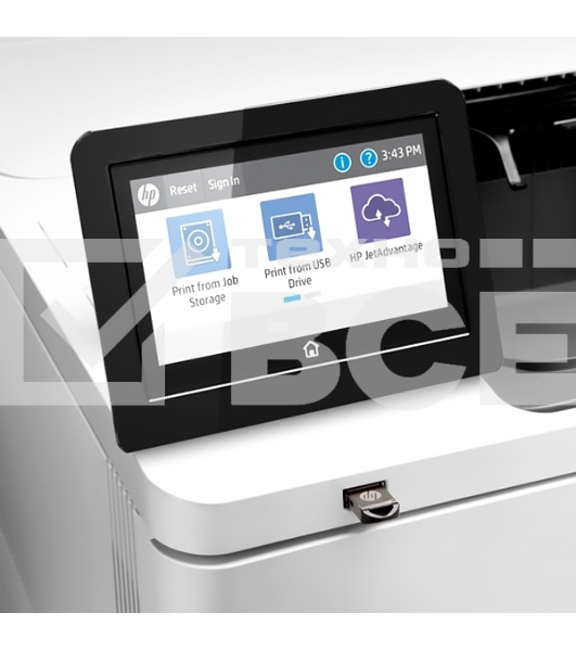 Принтер лазерный HP LaserJet Enterprise M611dn (7PS84A), A4, ч/б, печ. до 61 стр/мин., 1200 x 1200 dpi, USB, RJ-45