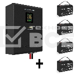 Комплект Источник бесперебойного питания EX296004RUS + батарея 100Aч EX282985RUS 4шт (инвертор, синус, для котла, настенный) ExeGate FineSine SX-5000.LCD.AVR.2SH.T <5000VA/3500W, чистая синусоида, цветной LCD-дисплей, AVR, 2*Schuko+клеммы, линейно-интерак, фото10