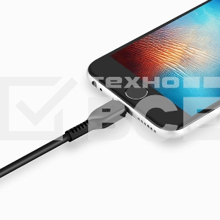 Кабель HOCO USB X20 Flash, USB - Lightning, 2А, 1м, черный