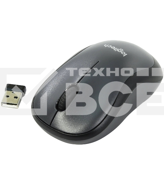 Мышь беспроводная Logitech M220 SILENT черный, 1000 dpi, радиоканал, USB, кнопки - 3