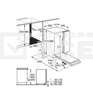 Встраиваемая посудомоечная машина Electrolux KES27200L 60 см, загрузка на 13 комплектов посуды, сенсорное управление, 6 программ