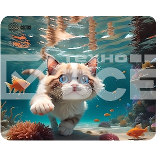 Коврик для мыши Cactus Fish Cat 300x250x3мм (CS-MP-D15M)