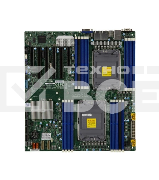 Серверная материнская плата Supermicro X12DPI-NT6-B, сокет LGA4189, Intel C621A, DDR4 ECC, 18xDDR4, 4xPCIe 4.0 x16, 2xPCIe x8, M.2, 14xSATA, 2x10GbE, 4xUSB 3.2, VGA, COM, E-ATX
