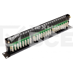 Патч-панель высокой плотности 19', 48хRJ-45, UTP, Cat.5e, 1U