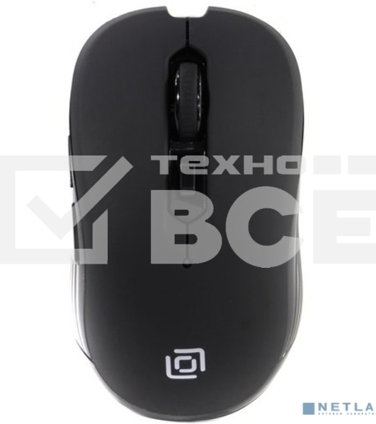 Мышь беспроводная Oklick 610MWC черный, 1600 dpi, радиоканал, USB/USB-C, кнопки - 6