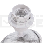 Светильник декоративный настольный Rexant Форте, основание дуга под белый мрамор, черный абажур, цоколь Е27, 60Вт, фото 1