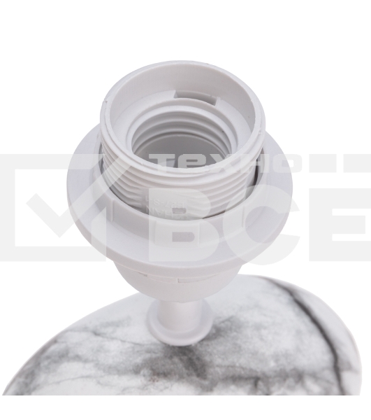 Светильник декоративный настольный Rexant Форте, основание дуга под белый мрамор, черный абажур, цоколь Е27, 60Вт