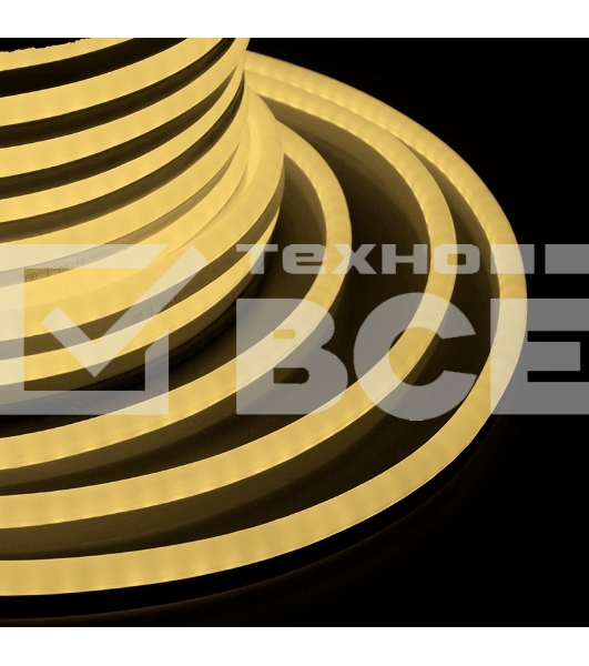 Гибкий неон NEON-NIGHT SMD (8х16 мм) односторонний теплый белый, 120 LED/м, набор 10 м (с комплектом подключения), IP65