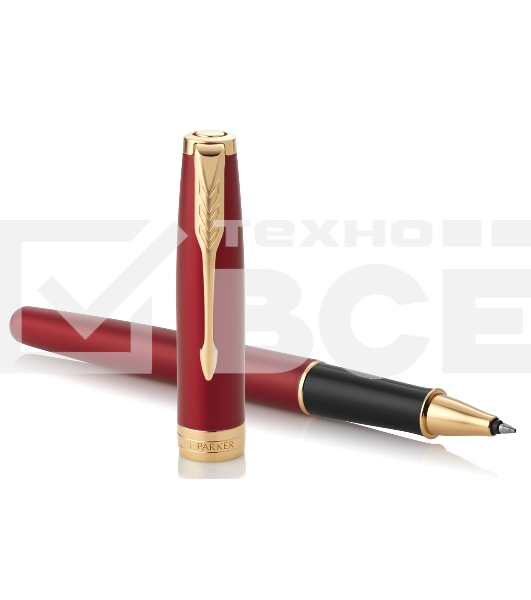Ручка роллер Parker Sonnet Core T539 (CW1931475) LaqRed GT F черн. черн. подар.кор.