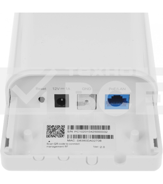 Наружная точка доступа IP-COM CPE13 5 ГГц, до 300 Мбит/с, IP64, 1х14dbi, PoE, 1х100 Мбит/с, молниезащита 6000В