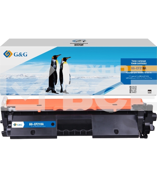 Картридж лазерный G&G GG-CF218A CF218A черный (1400стр.) для HP LJ Pro M104a/M104W/ MFP M132snw/M132fp/M132fw/M132nw