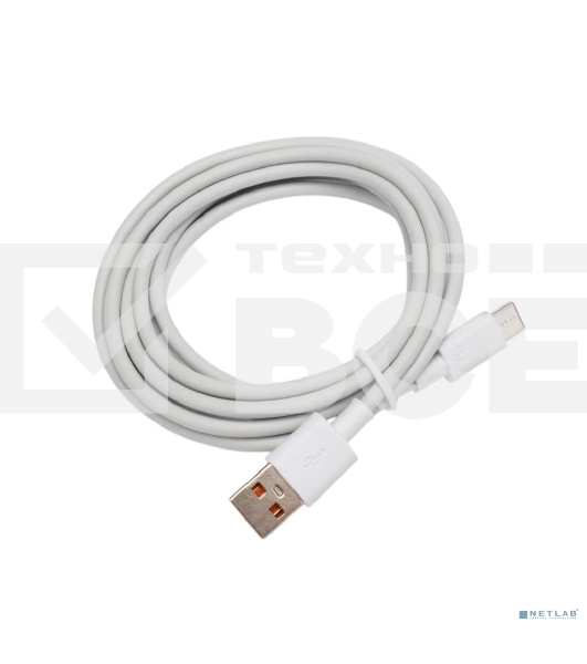 Кабель USB2.0 Cablexpert CC-USB2-AMCM-66W-1.8M-W,  AM/Type-C, 6A, 66Вт, QC3.0, 1.8м, медь, белый, пакет