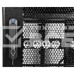 Шкаф серверный ПРОФ напольный 48U (600x1000) дверь перфор., задние двойные перфор., черный, в сборе (ШТК-СП-48.6.10-48АА-9005) (1 коробка), фото4