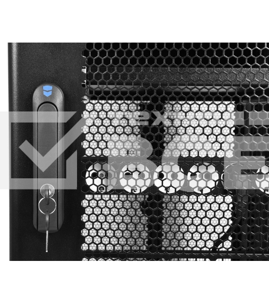 Шкаф серверный ПРОФ напольный 48U (600x1000) дверь перфор., задние двойные перфор., черный, в сборе (ШТК-СП-48.6.10-48АА-9005) (1 коробка)