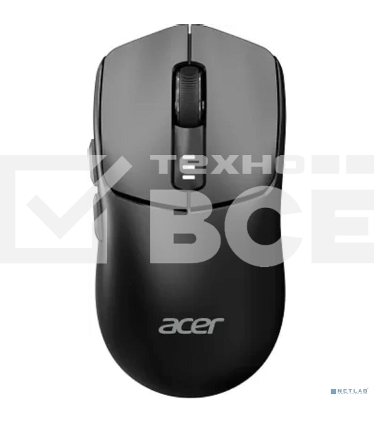 Мышь беспроводная Acer OMR312 черный, 3200 dpi, радиоканал, Bluetooth, USB, кнопки - 5