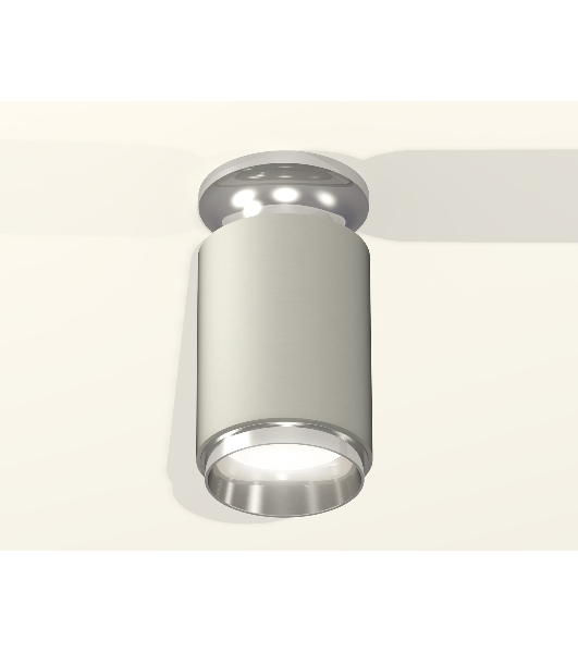 Светильник Ambrella Light XS6314100 SGR/PSL серый песок/серебро полированное MR16 GU5.3 (N6903, C6314, N6122)