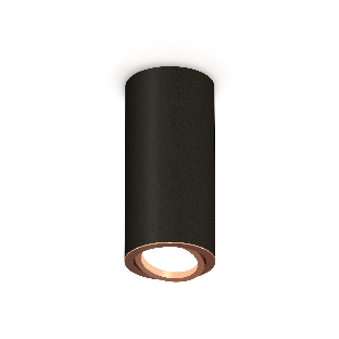 Светильник Ambrella Light XS7443005 SBK/PPG черный песок/золото розовое полированное MR16 GU5.3 (C7443, N7005)