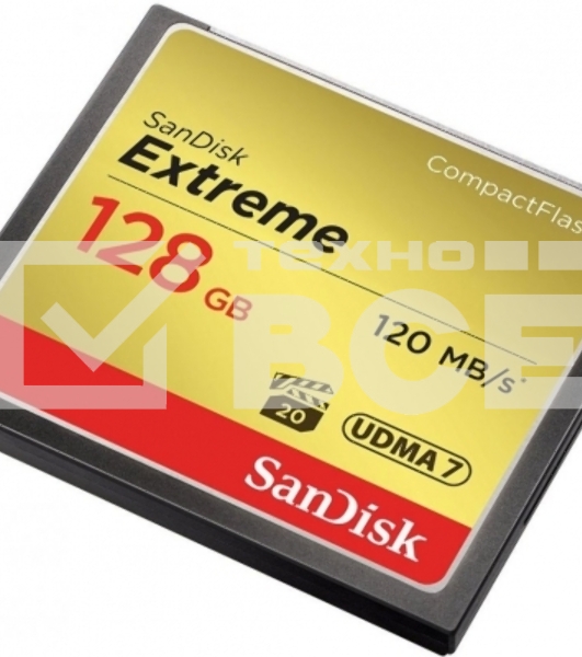 Флеш карта CF 128Gb SanDisk Extreme 120Mb/s