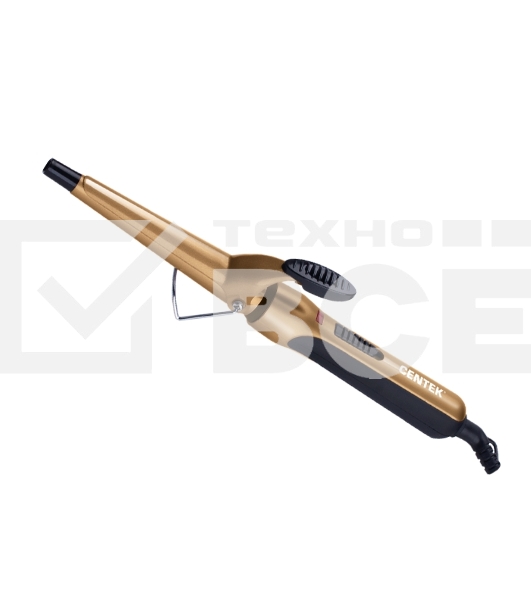 Щипцы для завивки волос Centek CT-2089 черный/золотистый, 13-25 мм, 200 °C, 1 режим