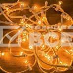 Гирлянда LED Galaxy Bulb String 10м, белый КАУЧУК, 30 ламп*6 LED ТЕПЛЫЙ БЕЛЫЙ, влагостойкая IP65, фото 1