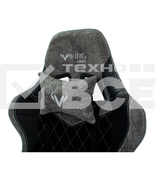 Кресло игровое Бюрократ VIKING 7 KNIGHT B FABRIC черный текстиль/эко.кожа крестовина металл/пластик