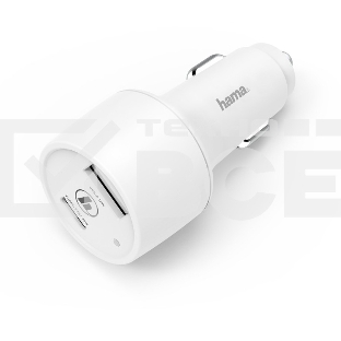 Автомобильное зар./устр. Hama H-183322 3A PD+QC универсальное белый (00183322)
