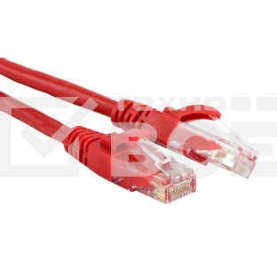 Кабель Патч-корд Lanmaster UTP TWT-45-45-0.5-RD вилка RJ-45-вилка RJ-45 кат.5е 0.5м красный ПВХ (уп.:1шт)