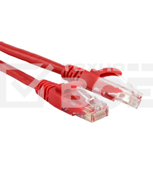 Кабель Патч-корд Lanmaster UTP TWT-45-45-0.5-RD вилка RJ-45-вилка RJ-45 кат.5е 0.5м красный ПВХ (уп.:1шт)