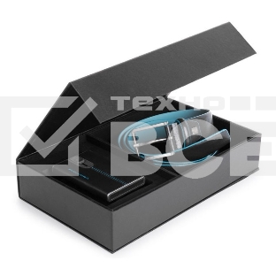 Ремень мужской Piquadro Blue Square CUBOX15B2R/N черный натур.кожа