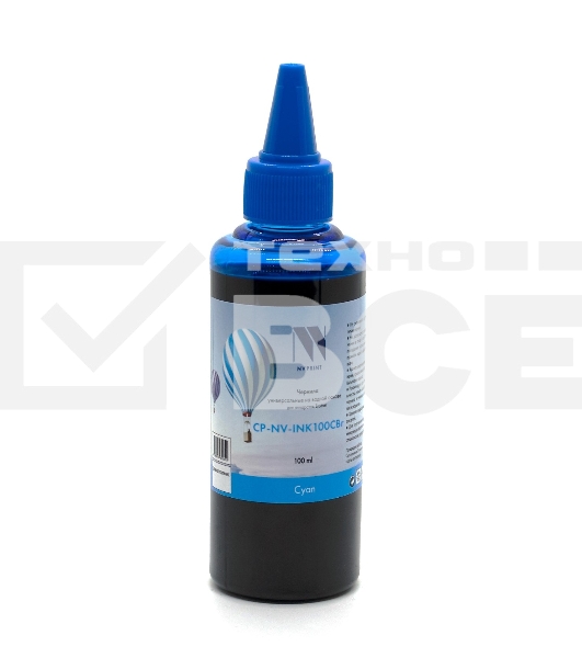 Чернила NV PRINT универсальные на водной основе NV-INK100CBr для аппаратов Brother (100 ml) Cyan
