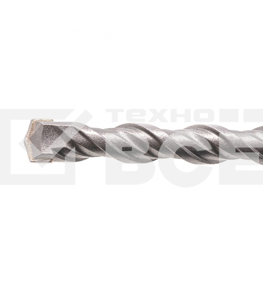 Бур по бетону, двойная спираль, Cobalt W-tip, 10x260 мм, SDS PLUS Denzel