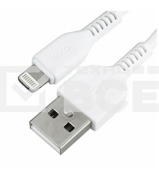 Кабель HOCO USB X20 Flash, USB - Lightning, 2А, 1м, белый