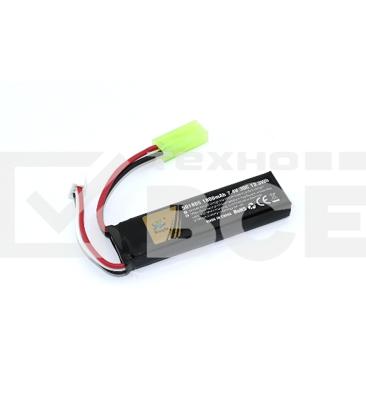 Аккумулятор Li-Pol 7.4v 451865 1800mah mini Tamiya plug