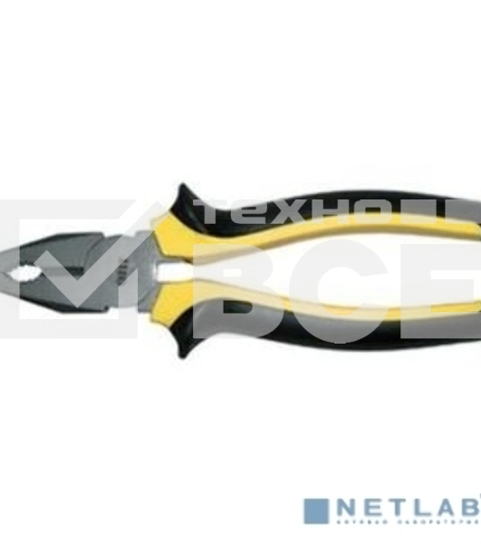 Плоскогубцы комбинированные FIT IT 'Стайл', мягкие прорезиненные ручки, молибденовое покрытие 180 мм 50627