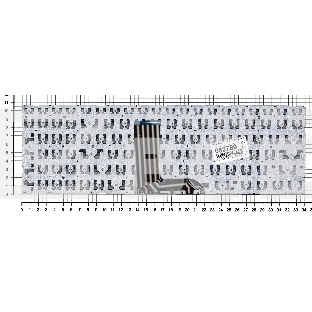 Клавиатура для ноутбука Lenovo Yoga 500-15, черная