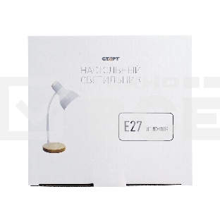 Светильник настольный СТАРТ CT84, E27, до 40Вт, 1,5м, белый