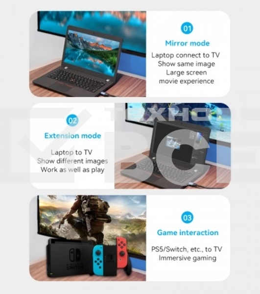 Кабель Vention HDMI High speed v2.0 with Ethernet 19M/19M - 8м