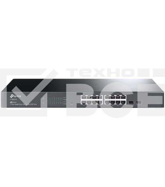 Коммутатор TP-Link Jetstream 16-port gigabit smart switch with 2-gigabit uplink ports