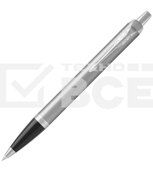 Ручка шариковая Parker IM Essential K319 (CW2143631) Brushed Metal CT M син. черн. подар.кор.