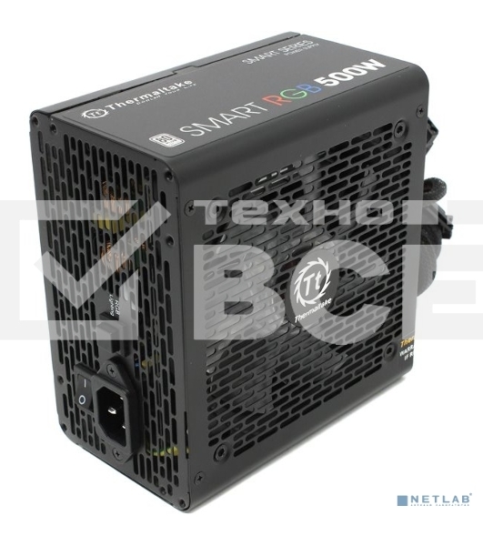 Блок питания Thermaltake Smart RGB (PS-SPR-0500NHSAWE-1), 500Вт, 80 PLUS, 120мм, черный