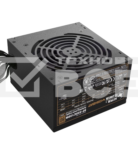 Блок питания 550Вт/ Power Supply Super Flower Combat DB, 550W, ATX, 120mm, 4xSATA, 2xPCI-E(6+2), APFC, 80+ Bronze, non-Modular