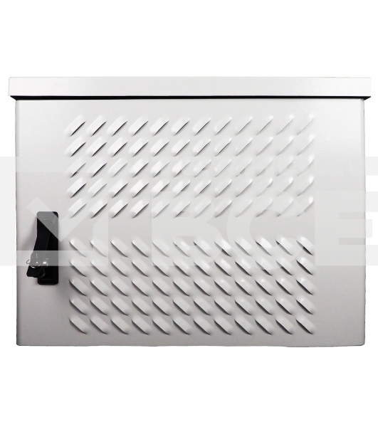 Шкаф уличный всепогодный укомплектованный настенный ЦМО ШТВ-НН, IP54, 12U, корпус: сталь нержавеющая, 600х600х500 мм (ВхШхГ), серый