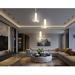 Подвесной светодиодный светильник Ambrella light LH31011/3 BS/TI латунь/янтарь 35W 3000K D450*1790, фото3