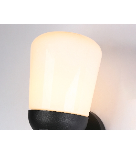 Светильник Ambrella light ST2083 BK/FR черный/белый матовый IP54 E27 max 40W 260*150*185